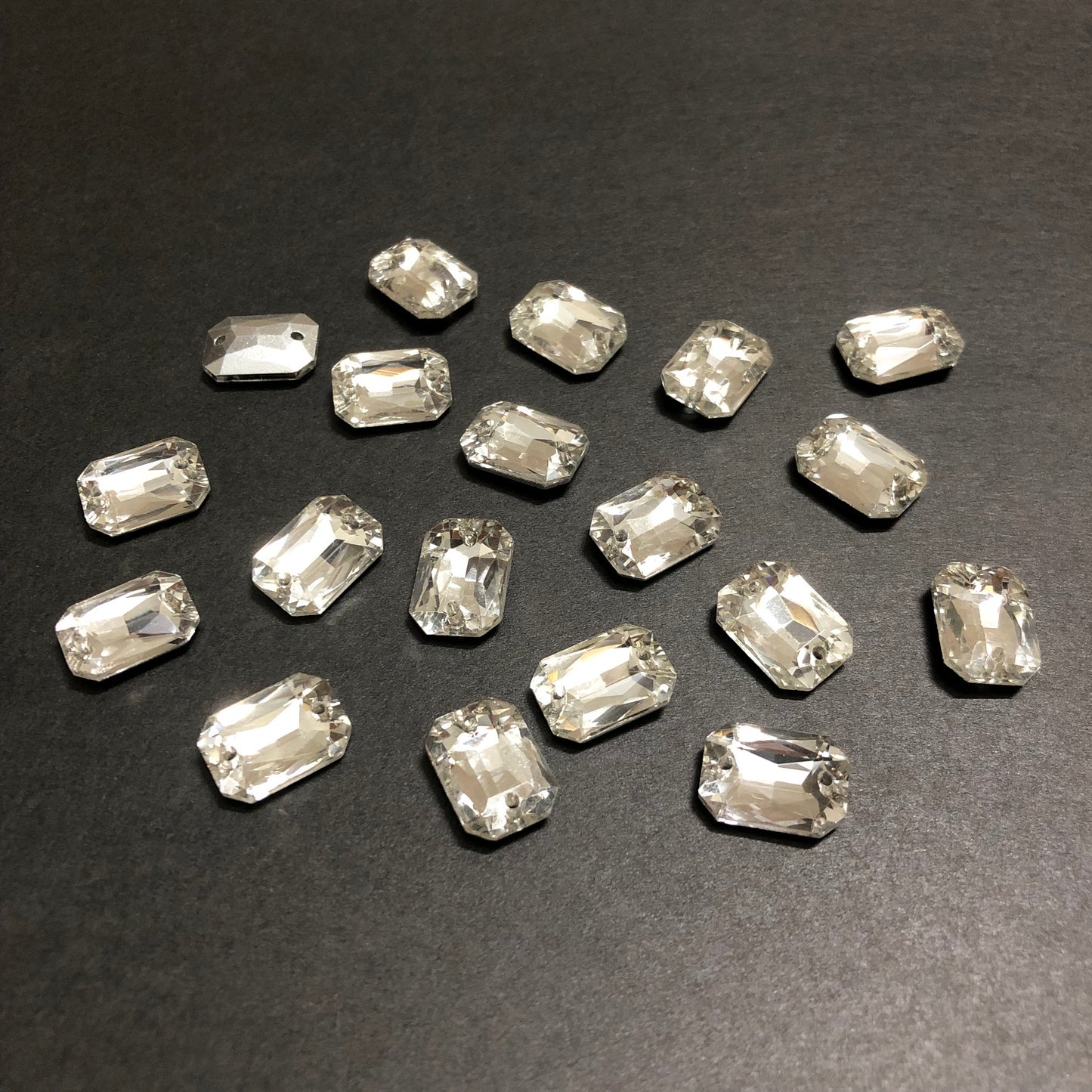 Mini Silver Rectangle Stones