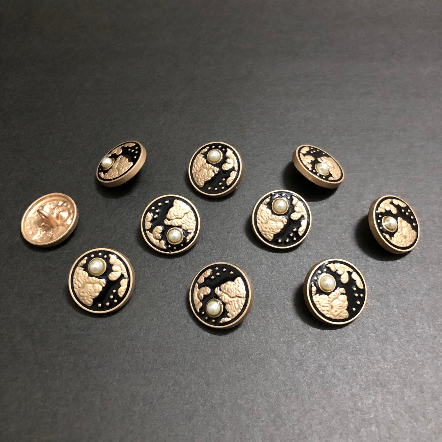 Celestial Pearl Relief Button