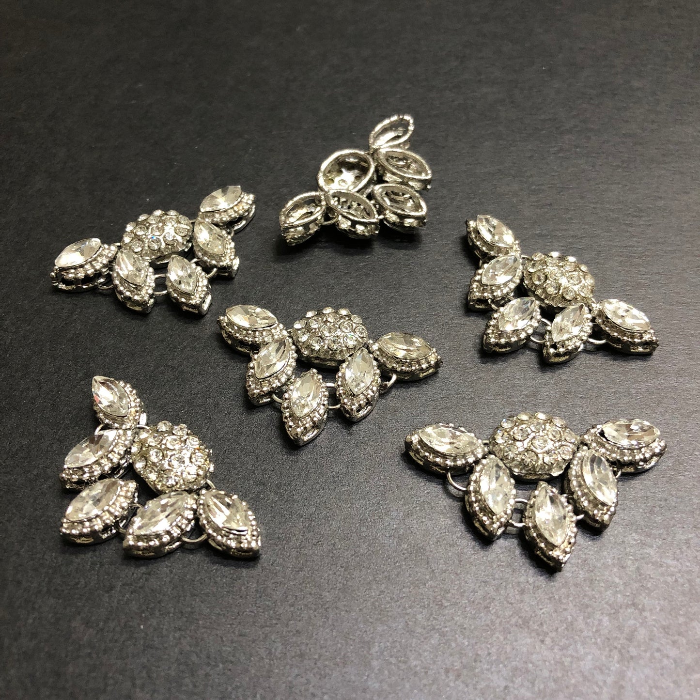 Gem Silver Stones Silver Buttons