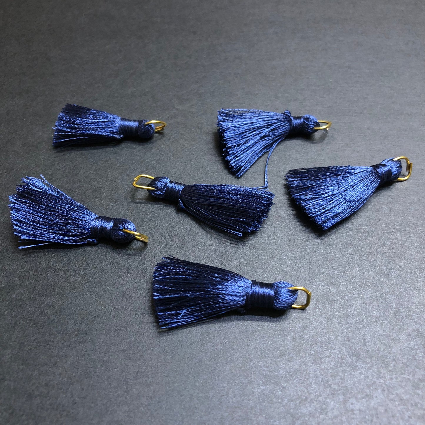 Resham Thread Dark Blue Tassels