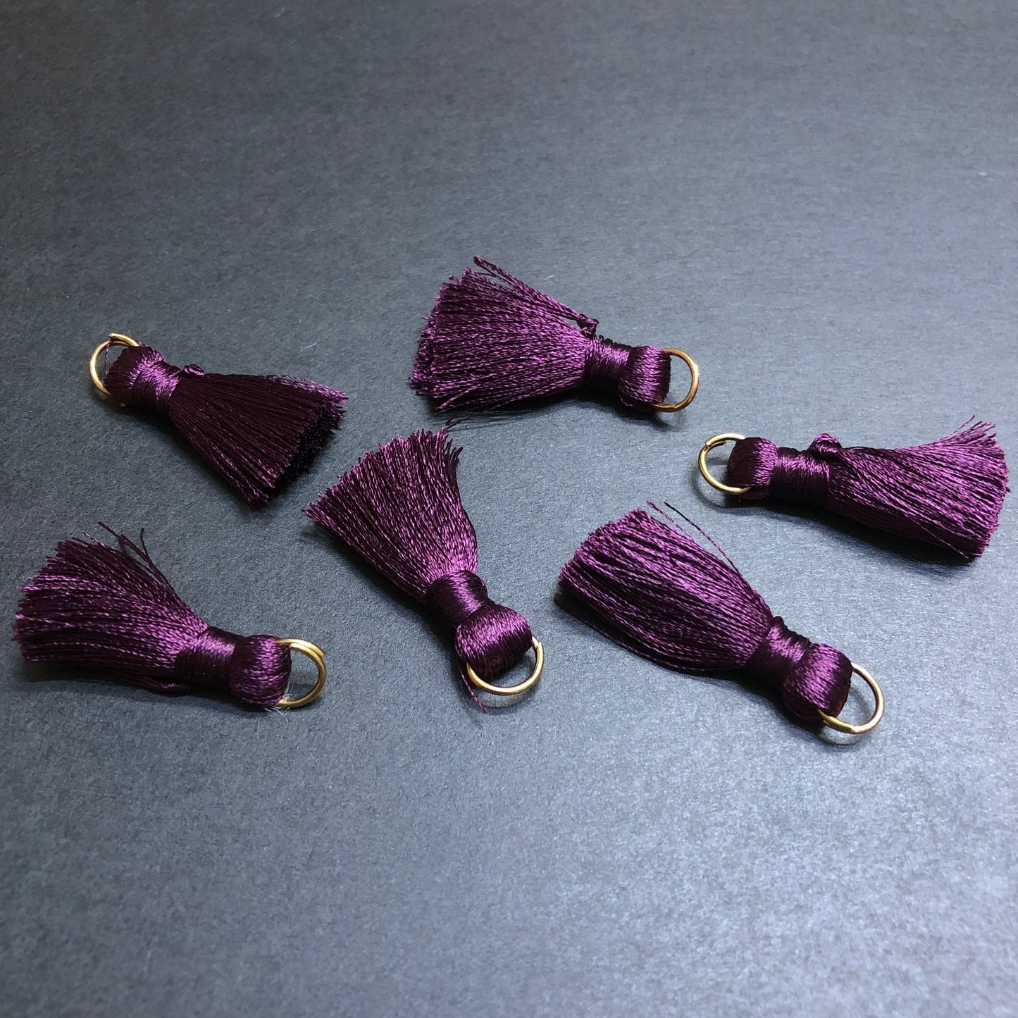 Plum Thread Tassels