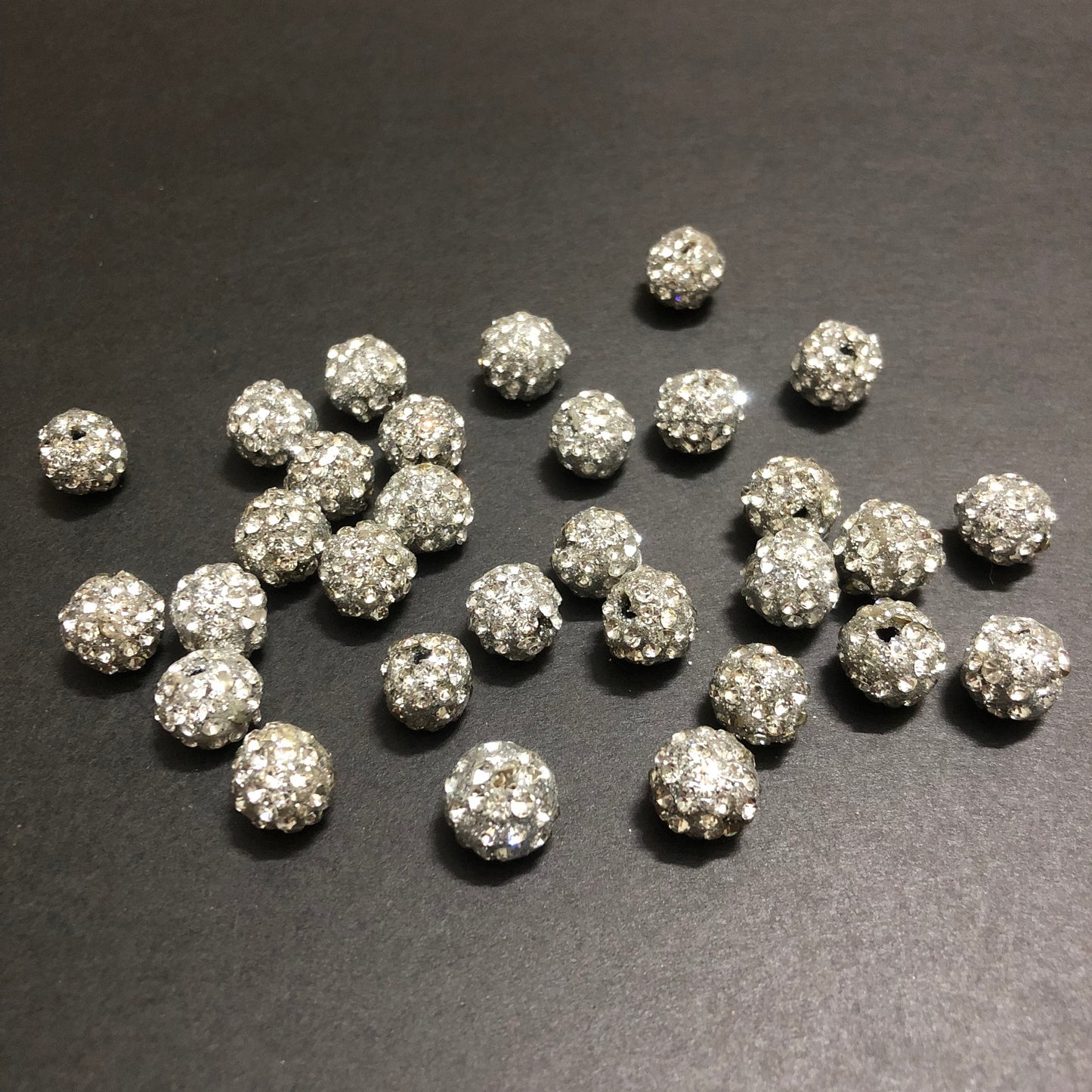 Pack of Luna Sphere Silver with Silver Stones Balls