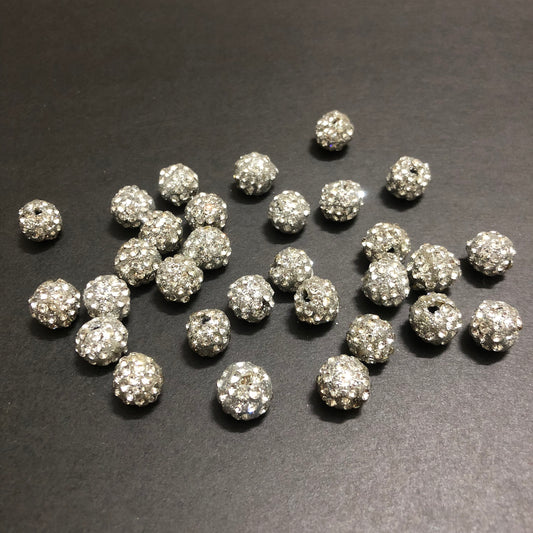 Pack of Luna Sphere Silver with Silver Stones Balls