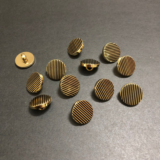 Mini MetaKnot Black Lined and Antique Luxe Antique Buttons