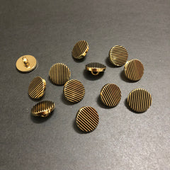 Mini MetaKnot Black Lined and Antique Luxe Antique Buttons