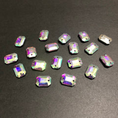 Mini Silver Multi Rectangle Stones