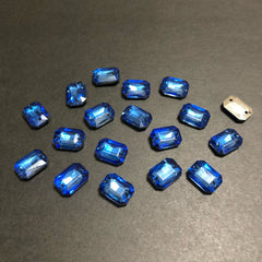 Mini Aqua Blue Rectangle Stones