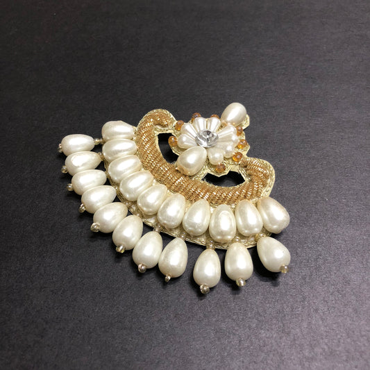Signature Off-white Pearls Golden Motif