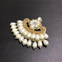 Signature Off-white Pearls Golden Motif