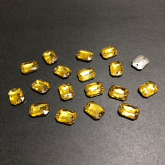 Mini Lime Yellow Rectangle Stones