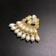 Off-white Pearls-Filled Golden Motif