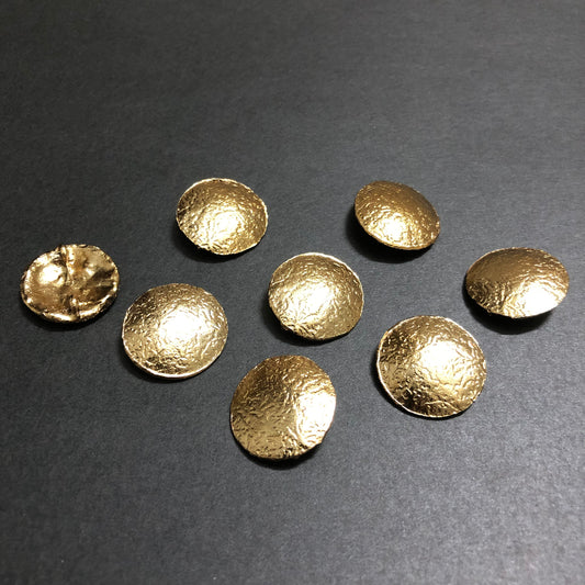 Mini Metal Round Antique Button