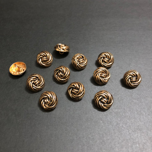 Knotted Rope Metal Button