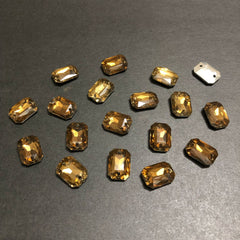 Mini Dark Golden Rectangle Stones