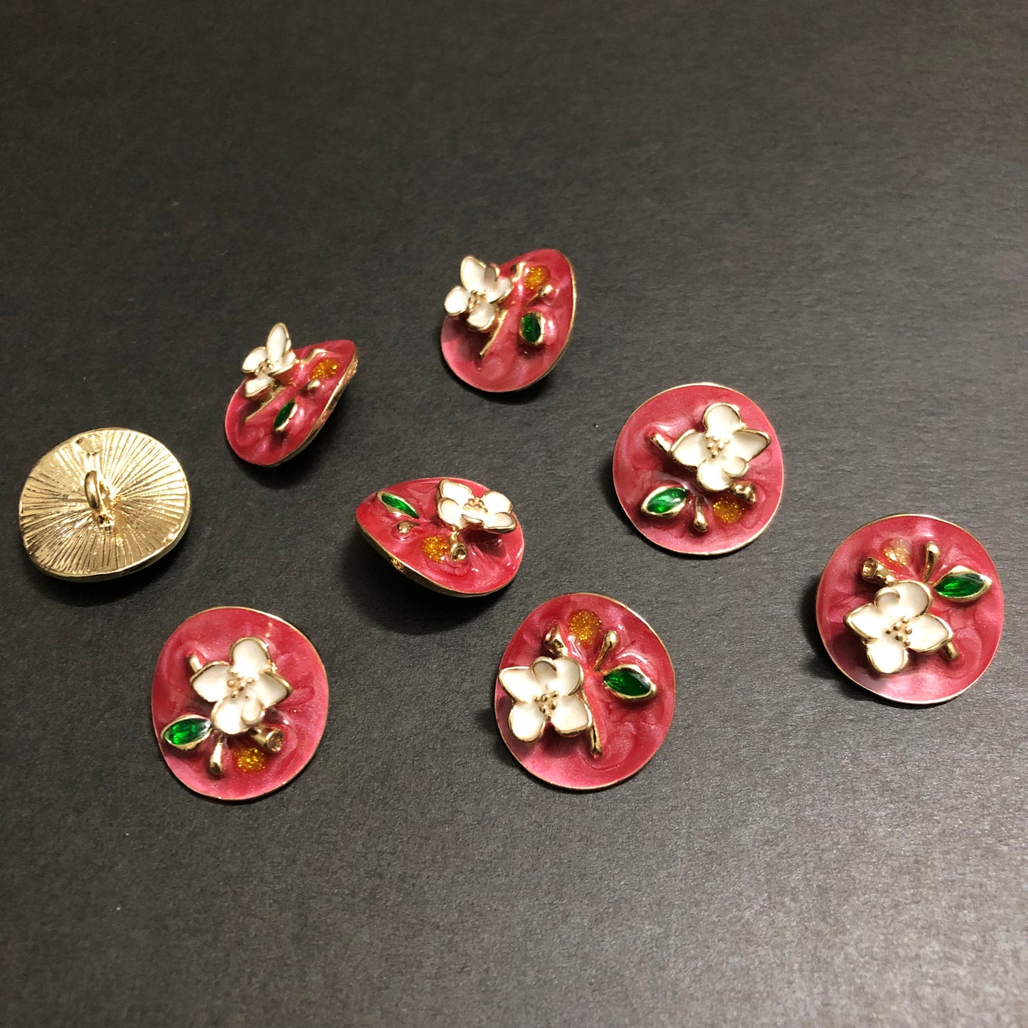 Blossom Drift Buttons