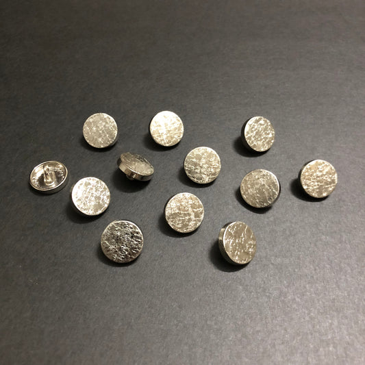 Silver Frost Textured Button