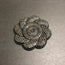 Gleaming Grey Stones Rose Cluster 3D Shaped Black Bunch