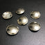 Metal Round Silver Button