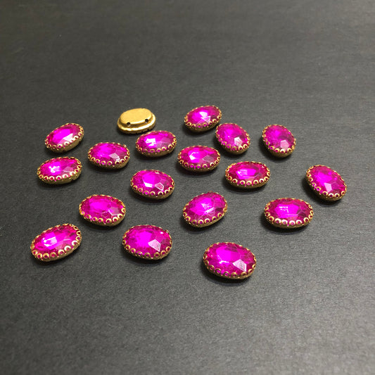 Mini Shocking Pink Clipy Stones