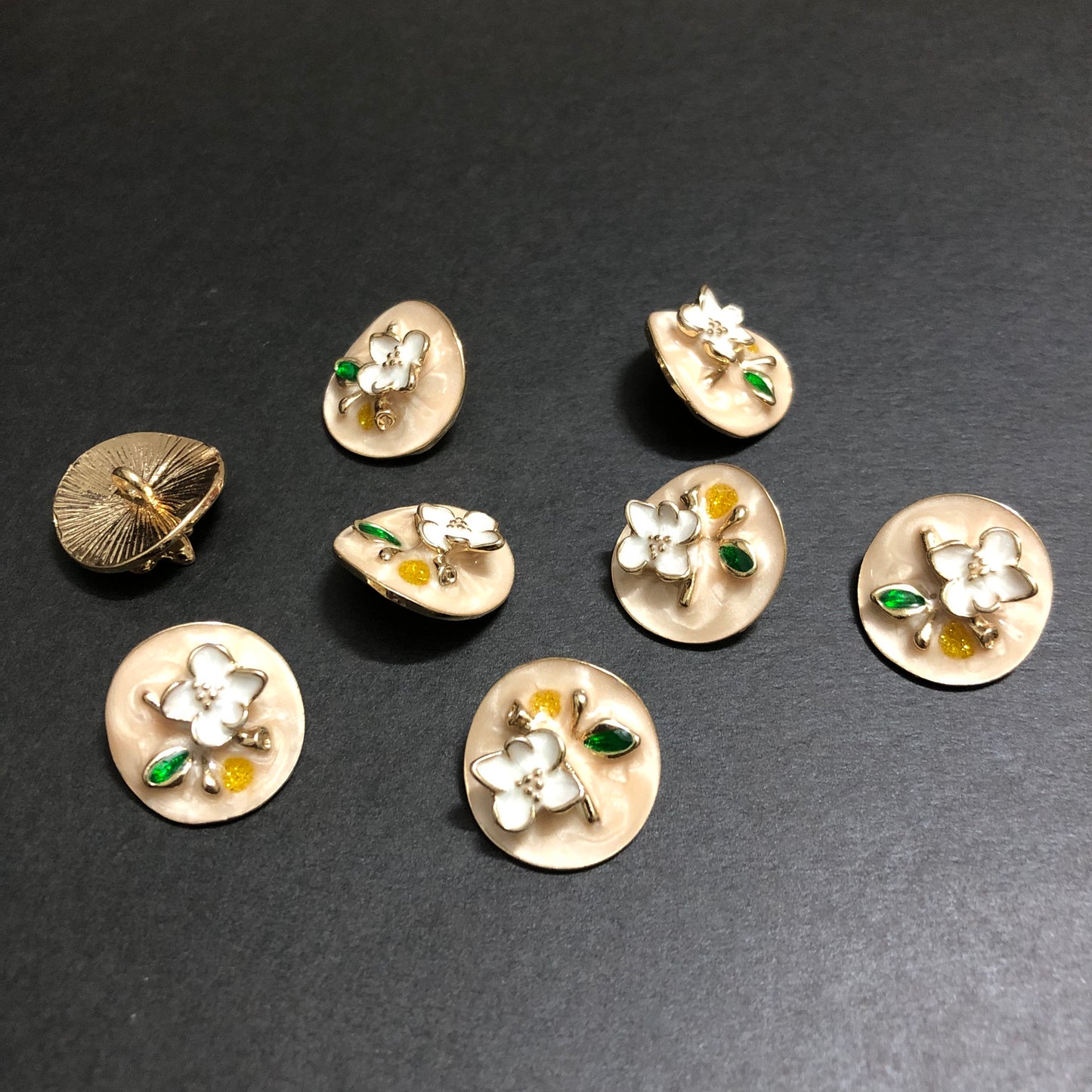 Blossom Drift Buttons