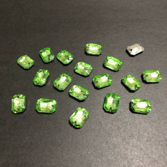 Mini Light Green Rectangle Stones
