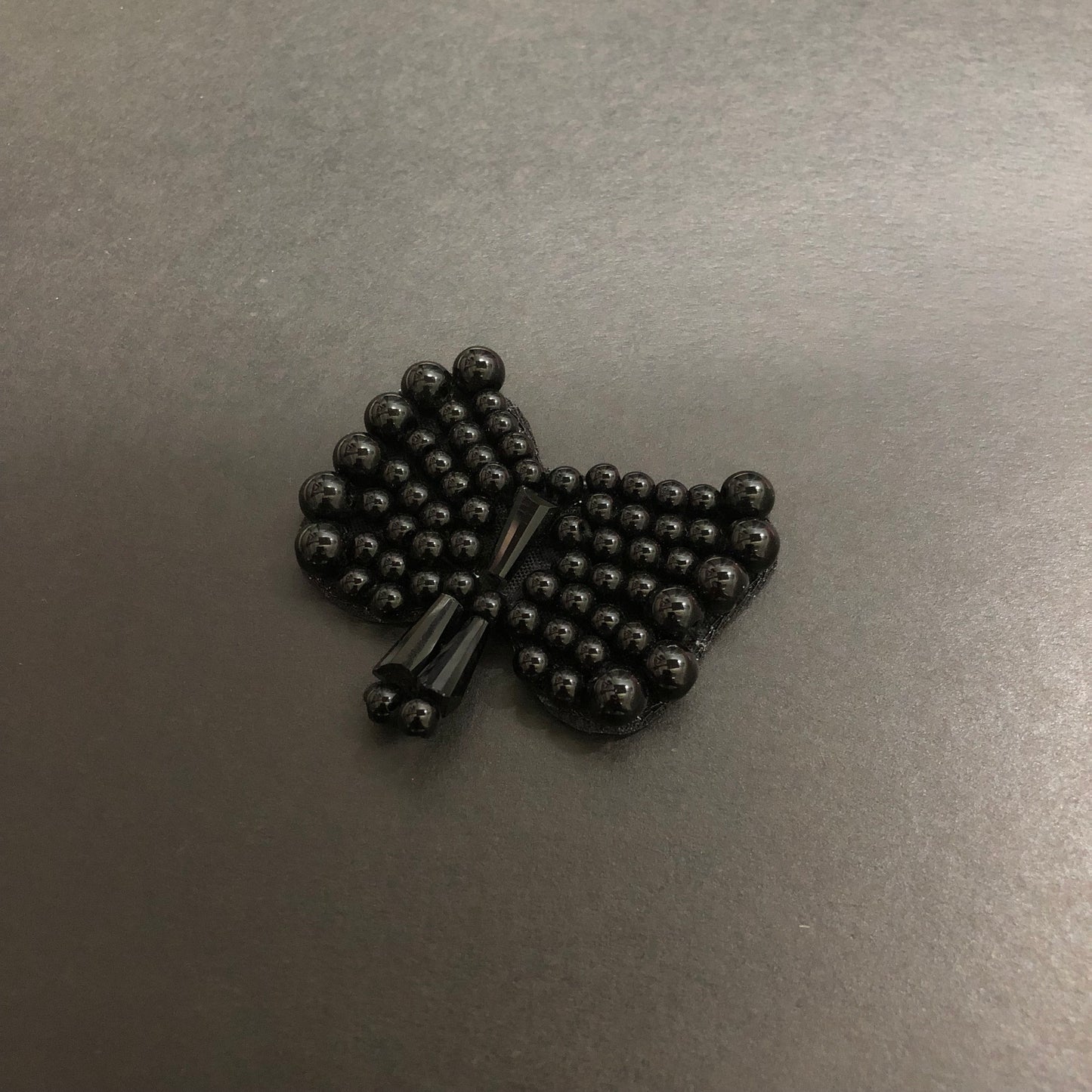 Mini Butterfly Black Pearls Bow Motif