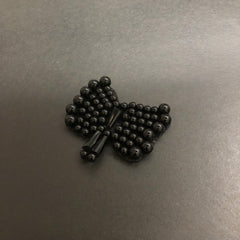 Mini Butterfly Black Pearls Bow Motif