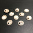 Tide Stone White with Driftwood Beige Touch Shell Button