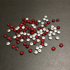 Shiny Allure Maroon Stones (6mm)