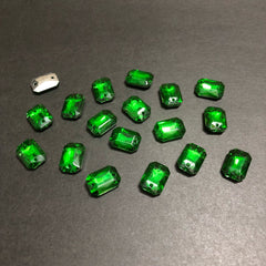 Mini Parrot Green Rectangle Stones