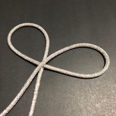 Glimmer Veil Silver Multi Stones Bow