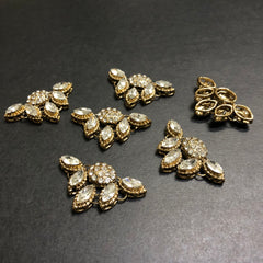 Gem Silver Stones Antique Buttons