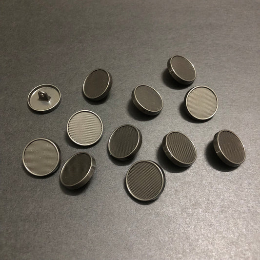 CircuFusion Blackish Silver Textured Luxe Blackish Silver Buttons