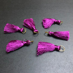 Magenta Thread Tassels