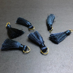 Resham Thread Navy Blue Tassels