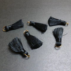 Resham Thread Black Tassels