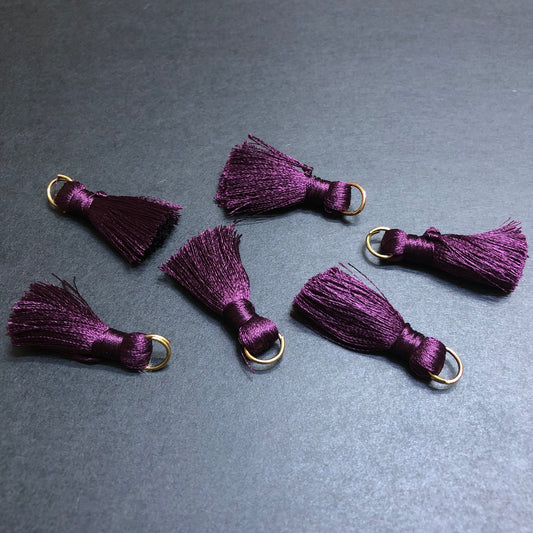 Plum Thread Tassels