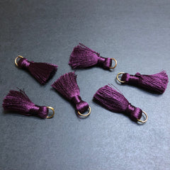 Plum Thread Tassels