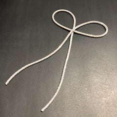 Glimmer Veil Silver Multi Stones Bow