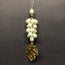 Off-white Pearly Antique Maple Leaves Golden Tassel