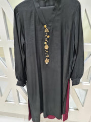 Royal Off-white Pearls and Golden Leaves Buttons Set