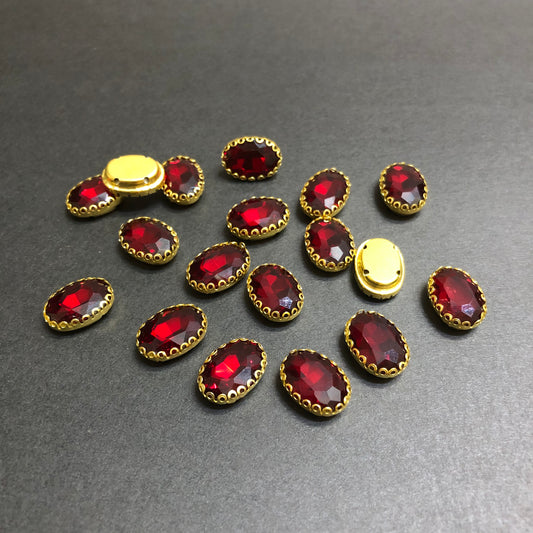 Mini Maroon Clipy Stones
