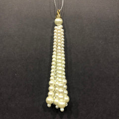 Off-white Pearly Pool Golden Tassel