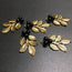 Petiole Black Pearls Antique Leaves