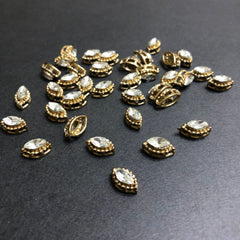 Lucent Silver Stone Antique Buttons
